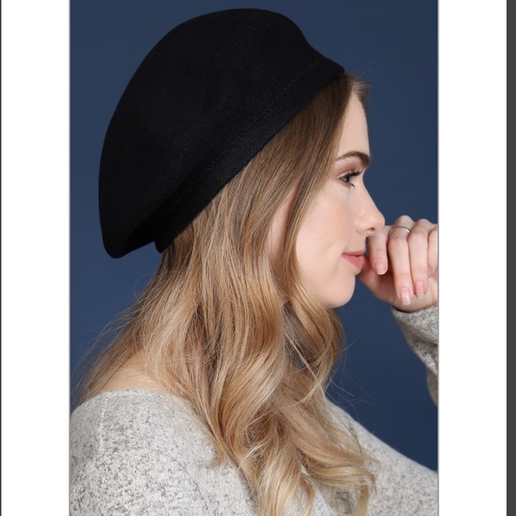 Black French Beret Hat New in Bag! - Picture 3 of 7